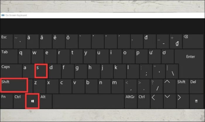 Cách chụp màn hình laptop bằng tổ hợp phím Windows + Shift + S