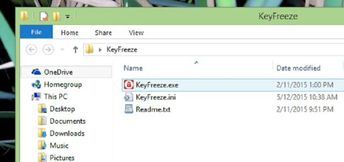 Hướng dẫn mở khóa bàn phím laptop bằng phần mềm Key Freeze