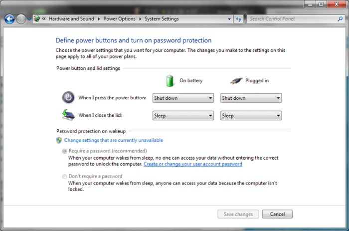 Cách gập laptop không làm tắt máy trên Win 10