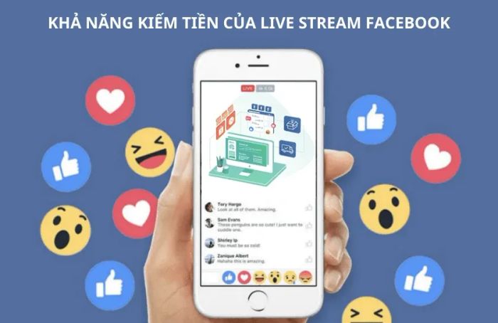 Live stream Facebook kiếm được bao nhiêu tiền?