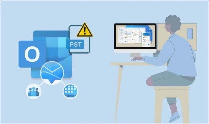 Lỗi tệp pst bị hỏng hoặc lỗi là nguyên nhân thường gặp nhất