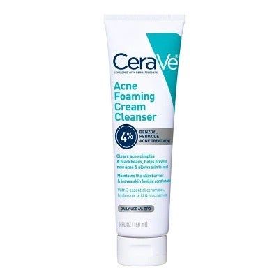 A bottle of the facial cleanser