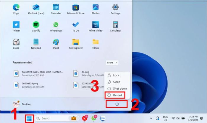 Khởi động lại máy tính có thể sửa lỗi 'The file or directory is corrupted and unreadable'