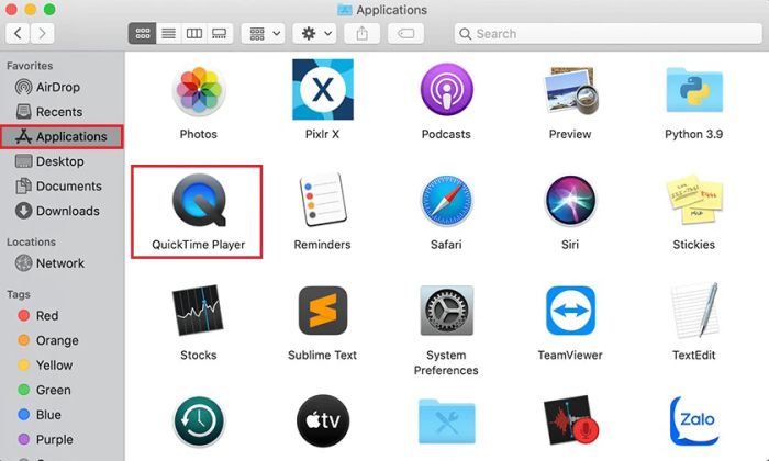 Cách Ghi âm trên Macbook với phần mềm QuickTime Player