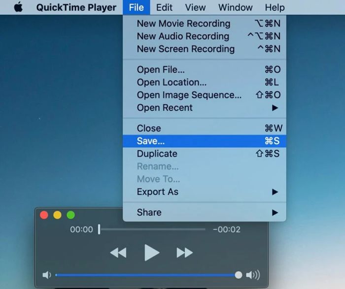 Cách ghi âm trên Macbook bằng phần mềm QuickTime Player
