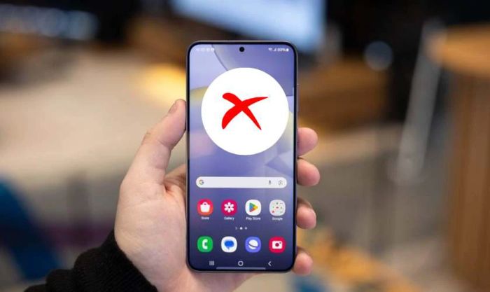 Sạc pin hiện dấu X Samsung là gì?