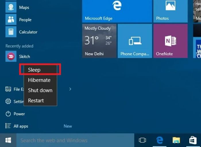 Hướng dẫn cách tắt bàn phím, chuột, loa và mic trên laptop bằng cách điều chỉnh chế độ ngủ.