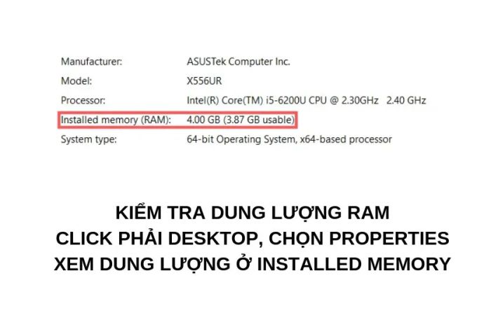 Để nâng cấp RAM cho laptop, bạn cần hiểu cách kiểm tra dung lượng RAM và ý nghĩa của các thông số trên RAM, bắt đầu từ bước 1.