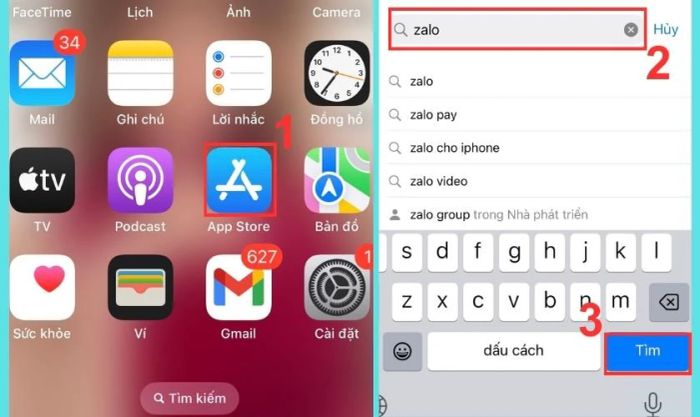 Cách tải Zalo cho điện thoại iPhone và máy tính bảng iPad (hệ điều hành iOS)