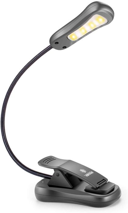 The clip-on reading light in black