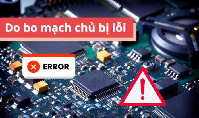 Lỗi USB Device Over Current Status Detected do bo mạch chủ bị hỏng