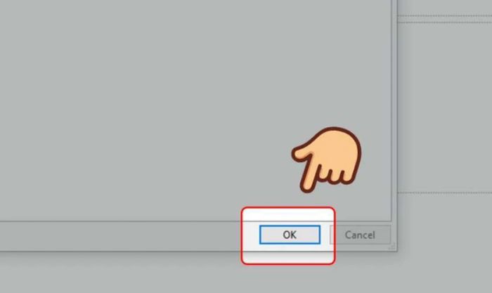 Nhấn OK để lưu thay đổi