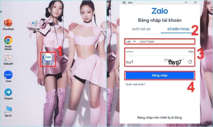Cách đăng nhập Zalo trên máy tính sau khi đã tải phần mềm