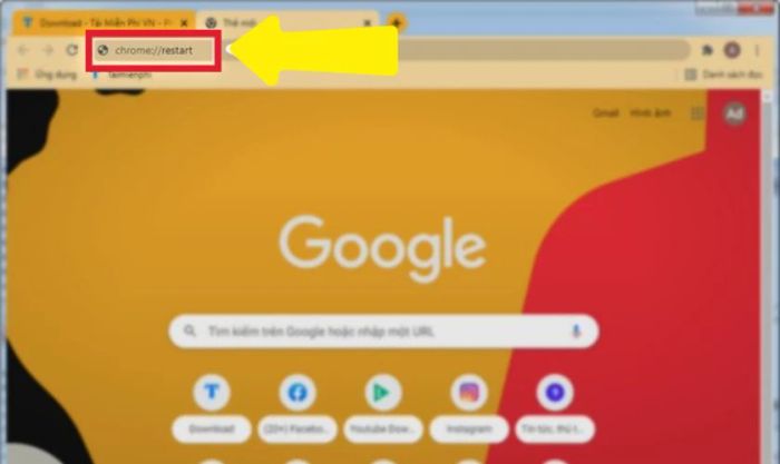 Mở lại trình duyệt Chrome của bạn