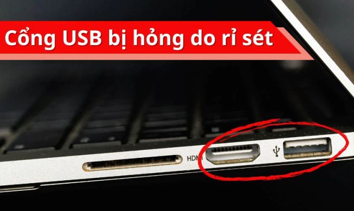 Lỗi USB Device Over Current Status Detected do cổng USB gặp sự cố