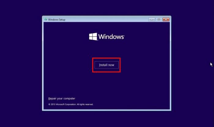 Cài đặt lại bản Windows mới nhất