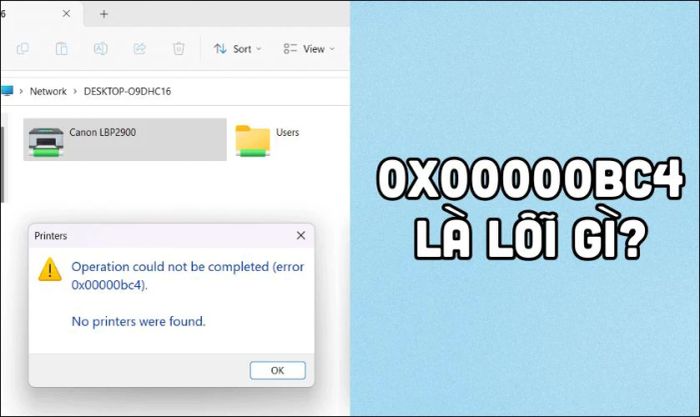 Lỗi 0x00000bc4 là gì?