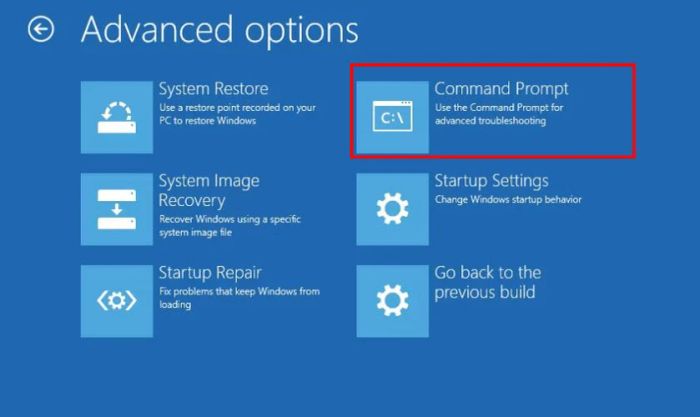 Chọn Command Prompt
