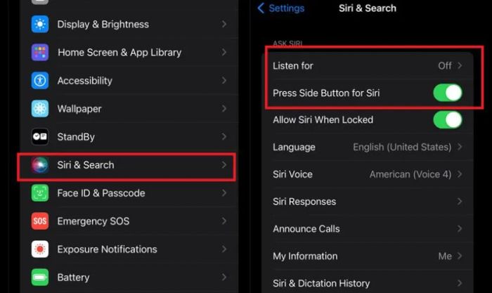 Tắt Siri để tối ưu hóa việc sử dụng pin cho iPhone của bạn.