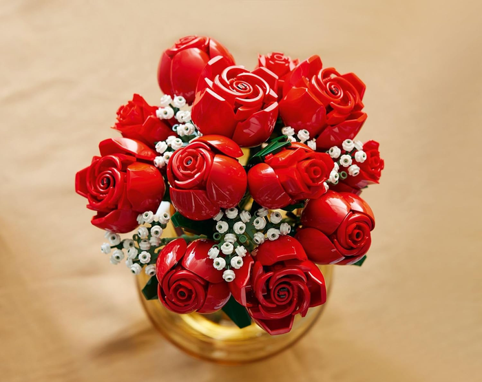 A bouquet made of Lego roses