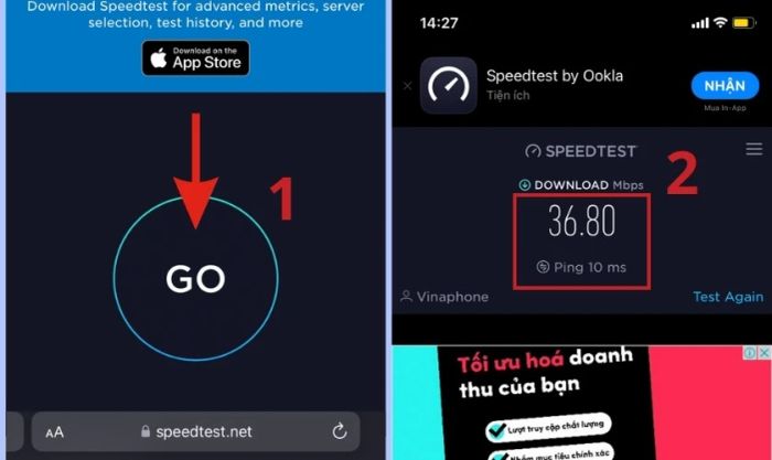 Kiểm tra tốc độ kết nối Internet