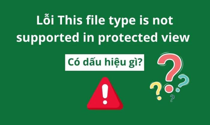 Dấu hiệu nhận biết lỗi