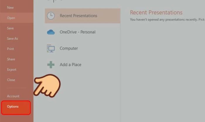 Sửa lỗi This file type is not supported in protected view trong PowerPoint