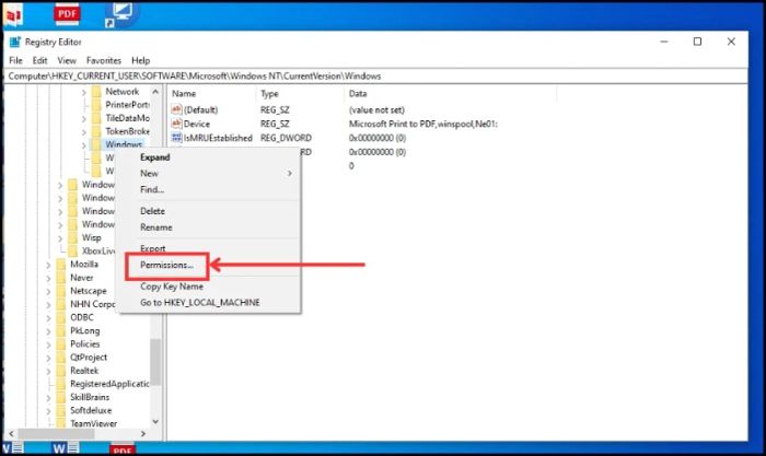 Bạn hãy nhấn chuột phải vào khóa Windows