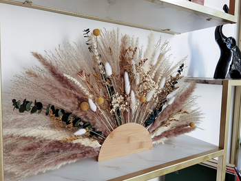Another view of the same reviewer’s wreath