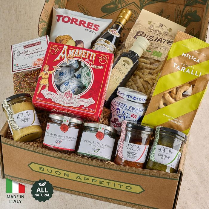 A gourmet Italian gift basket