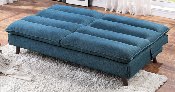 the sofa reclined flat