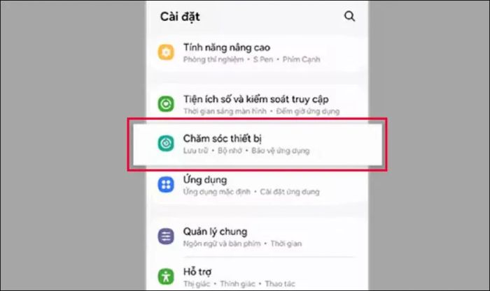Kích hoạt tính năng Bảo trì thiết bị