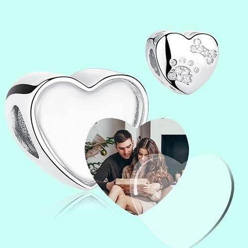 Two options for the charm, featuring a couple's photo