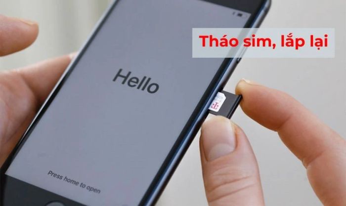 Cách khắc phục sự cố kết nối hoặc mã MMI không hợp lệ - Tháo SIM và thử lại