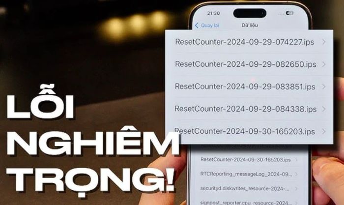 Lỗi Reset Counter trên iPhone 16 là gì?