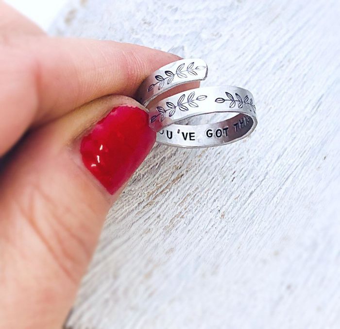 The engraved adjustable ring