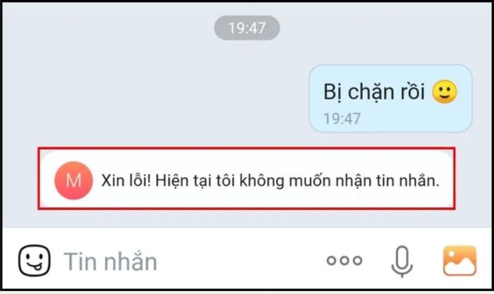 Kiểm tra xem bạn có bị người đó chặn hay không