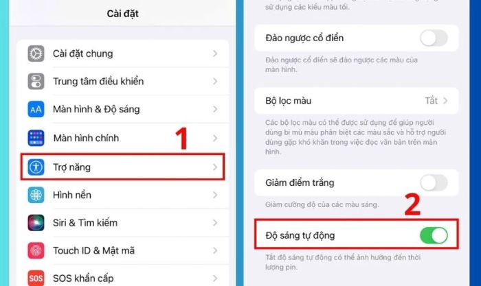 Giảm độ sáng màn hình iPhone 14 Pro Max