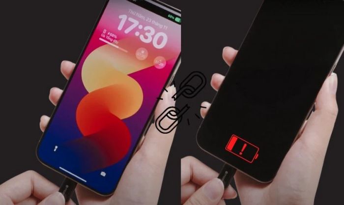 iPhone 15 Pro Max không nhận sạc và không hiển thị biểu tượng sạc