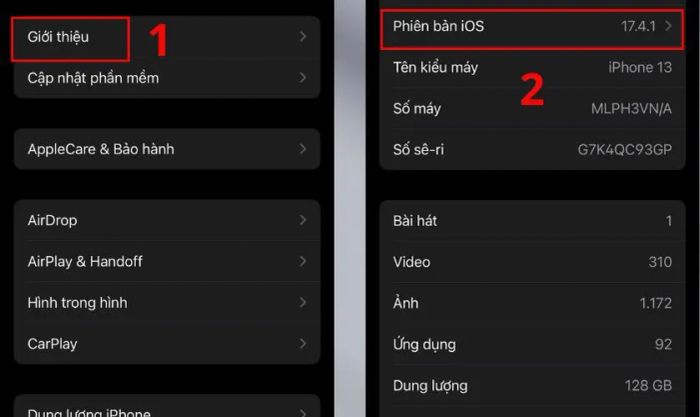 Kiểm tra xem phiên bản iOS của điện thoại có tương thích không