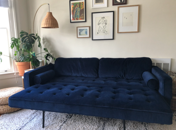 sleeper sofa in the editor's Mytour home