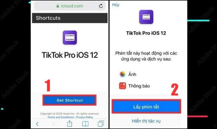 Lấy phím tắt TikTok Pro cho iOS 12