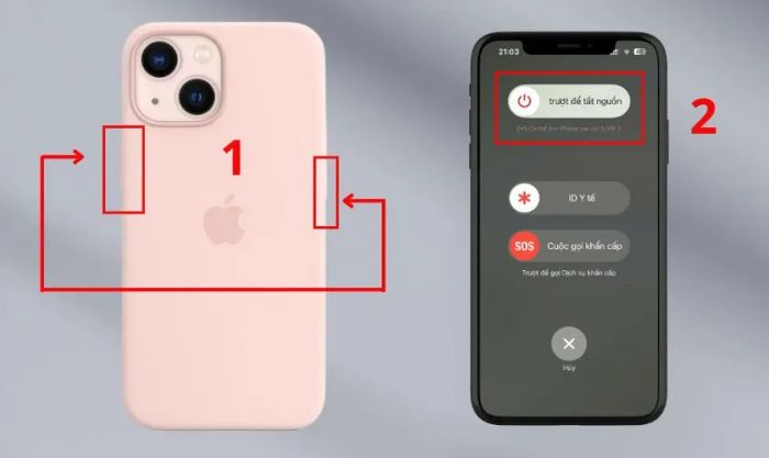 Khởi động lại iPhone khi không nhận tai nghe Lightning