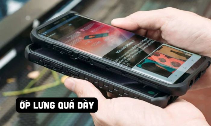 Sử dụng ốp lưng dày có thể là nguyên nhân khiến máy nóng