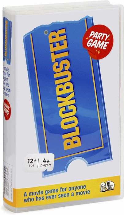 The Blockbuster game comes in packaging that resembles a VHS case