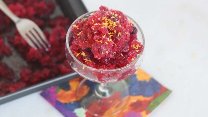 Make a boozy cranberry slush with two ingredients