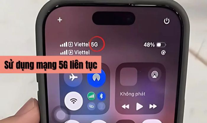 Pin iPhone 14 Pro Max tụt nhanh do mạng 5G tốc độ cao