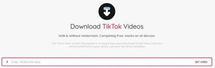 Bước 2: Vào website TikTok Downloader tại (https://tiktokdownloader.one/).