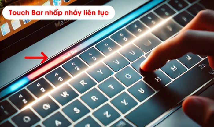Nguyên nhân gây ra tình trạng Touch Bar nhấp nháy trên MacBook