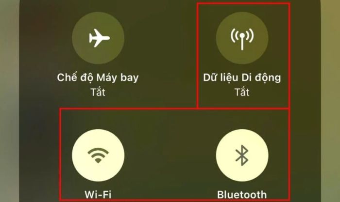 Tắt Bluetooth, Wi-Fi, 4G/5G và GPS khi không sử dụng